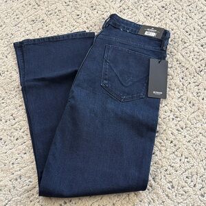 Hudson Jeans in Deep Indigo Mid-Rise Straight Jean 29/8 Color: Obscurity Blue